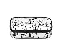 Tipi - Estuche para lápices tipi de gran capacidad, organizador de escritorio con cremallera para niños, niñas, adolescentes y estudiantes