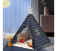 Tipi Infantil Tienda de Campaña Infantil con Tapete de Felpa Tienda de Juego para Niños, Carpa de Jardín, Rincón Acogedor para la Habitación de los Niños, Cumpleaños 120x120x150cm