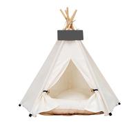 Tipi - Tipi para Perros y Gatos Tipi Cama portátil con cojín Grueso para Mascotas de hasta 20 Libras