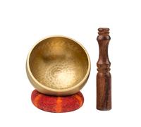 Tipitaka Juego de cuencos tibetanos de 8,5 cm, curación de sonido para yoga y meditación, para aliviar el estrés y vivir conscientemente, 100% martillado a mano en Nepal, cuenco de sonido para