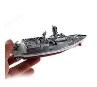 Tipmant Modelo Ship del Buque de la Nave de RC Militar Barco de Control Remoto Yate de Velero Agua Eléctrica Niños Juguete (Plateado)