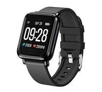 Tipmant Reloj Inteligente Mujer Hombre Smartwatch Pulsera de Actividad Inteligente Impermeable IP68 Pulsómetros Podómetro Monitor de Sueño Calorías para iPhone Android Xiaomi Samsung Huawei (Negro)