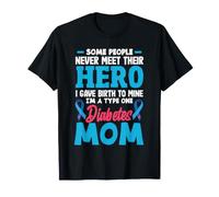 Tipo 1 Diabetes Mamá Madre T1D Conciencia sobre diabéticos Mujeres Camiseta