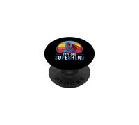 Tipo 1 Mes de Concientización del Superhéroe de la Diabetes T1D Héroe diabético PopSockets PopGrip Adhesivo