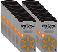 Tipo 180 x Rayovac Extra Advanced 13 pilas para audífono