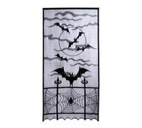 (Tipo 6) Mantel redondo de telaraña de encaje de 40 pulgadas para Halloween