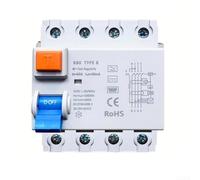 Tipo B RCD del Pin del disyuntor 63A 30mA 4 del FI para la protección actual residual en usos residenciales e industriales