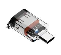 Tipo C A Un Convertidor - Adaptador De Transferencia De Datos Rápida De 10 Gbps, Elegante Construcción Clara | Durable Tipo C Macho A Un Conector Hembra Para Smartphone, Tableta, Laptop, Recarga