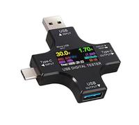 Tipo C Tester USB con Mejora De Estabilidad LCD Pantalla USB C Voltajes Tester De Corriente Fácil Transportar para Lecturas Precisas Indicador Cargador