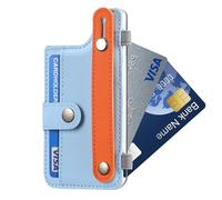 Tipo Cartera para teléfono - Multifuncional para teléfono con para Tarjeta de crédito, Cartera Creativa con Clip para bolígrafo y Soporte, Agarre Universal de Poliuretano, Colores
