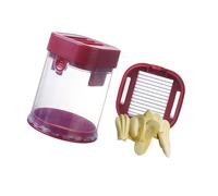 Tipo Cortador de frutas y verduras Prensa manual de ajos Cortadora Picadora Taza para uso doméstico con acero inoxidable Cortador de verduras de acero inoxidable