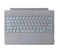 Tipo Cover para Microsoft Surface Pro 7+ Generación Teclado inalámbrico portátil delgado con panel táctil Antracita claro retroiluminado