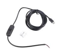 Tipo Create Macho a Cable Desnudo de 2 Pines Cable de alimentación 5V 2A Cambio de Salida Abarcado Bronce pre estañado Conclusiones para Aplicaciones electrónicas Cable USB Create Link