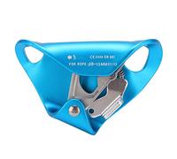 Tipo de cofre Ascender automático de ascender al aire libre Equipo de escalada de roca de aluminio de alta resistencia Gatillo de seguridad ligero de acero inoxidable de acero (Azul cielo)