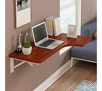 Tipo de plegamiento de la Pared Blanca L Tipo de Esquina Multifunción Drop de Hojas de Hojas Workbench Colgante Desk Ganing Computer Desk Writing Table Writing Desk for Home Office LWX
