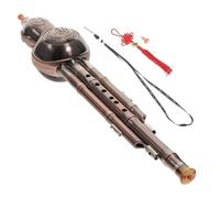 Tipo De Rendimiento Hulusi Instrumento Musical De Seda De Calabaza PP Duradero Elegante Flauta De Cucurbitácea Hulusi(Rose Gold B)