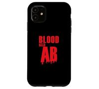 Tipo de Sangre AB Factor Rhesus Grupo sanguíneo Corazón Carcasa para iPhone 11