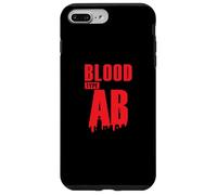 Tipo de Sangre AB Factor Rhesus Grupo sanguíneo Corazón Carcasa para iPhone 7 Plus/8 Plus