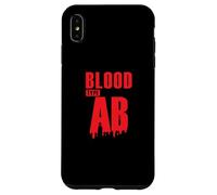 Tipo de Sangre AB Factor Rhesus Grupo sanguíneo Corazón Carcasa para iPhone XS MAX