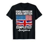 Tipo Estadounidense, Tipo británico, Doble ciudadanía, EE. UU., Reino Unido, Bandernos Camiseta
