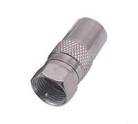 Tipo F a adaptador coaxial F macho TV9.5 conector hembra de aleación de zinc para receptor de satélite señal Boost UK 4 piezas (1 unidad)