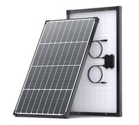 Tipo N 16BB Panel Solar,Callsun Panel Solar Monocristalino 12V,Ideal para Autocaravana, Central Eléctrica de Balcón, Caseta de Jardín, Barco, Camping (Negro, 55W)