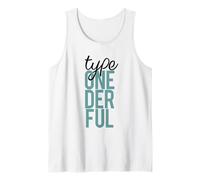 Tipo UNO Der FUL Diabetes T1D Conciencia Meme 1 Maravilloso Camiseta sin Mangas