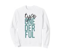 Tipo UNO Der FUL Diabetes T1D Conciencia Meme 1 Maravilloso Sudadera