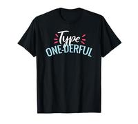 Tipo UNO Diabetes Diabetes T1D Conciencia Meme Uno Maravilloso Camiseta