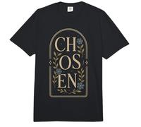 Tipografía botánica Floral de fe Cristiana elegida Comfort Colors Adult Heavyweight T-Shirt