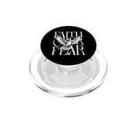 Tipografía Christian Bold con Estampado de Paloma de Faith Over Fear PopSockets PopGrip para MagSafe
