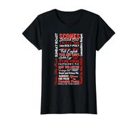 Tipografía de Comida británica Fish and Chips London England Design Camiseta gráfica económica, Mujer, Negro, M