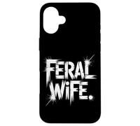 Tipografía de esposa salvaje Mejor esposa de todos los tiempos La mejor esposa del mundo Carcasa para iPhone 16 Plus