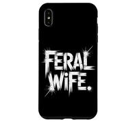 Tipografía de esposa salvaje Mejor esposa de todos los tiempos La mejor esposa del mundo Carcasa para iPhone XS Max