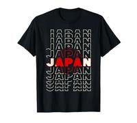 Tipografía de la Bandera de Japón Viajes japoneses Otaku Camiseta