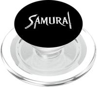 Tipografía de la espada samurái PopSockets PopGrip para MagSafe