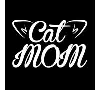 Tipografía de mamá gata perfecta Calcomanías de tallado fino 50.4x79.1cm Personalización personalizada Blanco