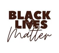 Tipografía de motivación antirracismo de vidas importan Pegatinas de pared de papel adhesivo 50.4x71cm Pegatinas para vidrio Café