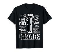 Tipografía Equipo de Primer Grado Estudiante Maestro De Regreso Camiseta