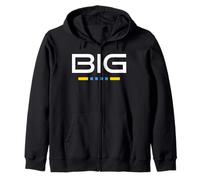 Tipografía geométrica Dream Big - Estilo Moderno Motivacional Sudadera con Capucha