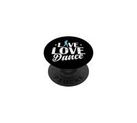 Tipografía Live Love Dance PopSockets PopGrip Adhesivo