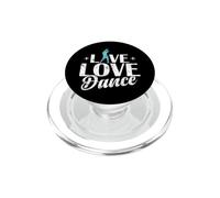 Tipografía Live Love Dance PopSockets PopGrip para MagSafe