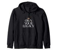 Tipografía Minimalista de Alto Contraste Own Your Legacy Regal Sudadera con Capucha