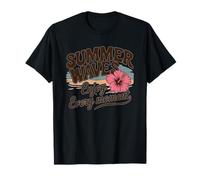 Tipografía Retro Summer Vibes Summer Waves Design Camiseta