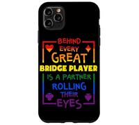 Tipografía Rolling Eyes Rainbow de Funny Bridge Partner Carcasa para iPhone 11 Pro MAX