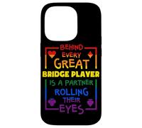 Tipografía Rolling Eyes Rainbow de Funny Bridge Partner Carcasa para iPhone 14 Pro