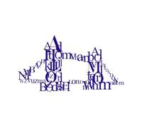 tipografía silueta del puente de Londres Calcomanías de letras 47.6x89.6cm Se puede modificar y añadir información Azul oscuro