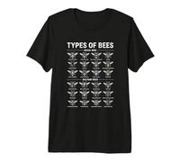 Tipos de Abejas Entomología Guía de Especies de Insectos Camiseta Premium