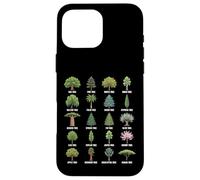 Tipos de árboles Carta Natural botánica Carcasa para iPhone 16 Pro MAX