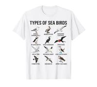 Tipos de Aves Marinas gráfico, Especies de Aves Marinas, Aves oceánicas Camiseta